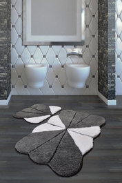 Mijölnir Lessie - Fume Juego de alfombras de baño acrílicas Multicolor